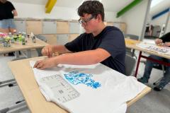 2024-Den dětí 6.A -malování na trička a den bez aktovek 